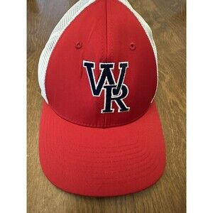 West Raleigh Baseball Hat SnapBack Richardson Cap Red White Adjustable